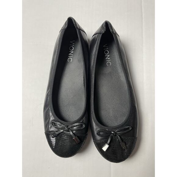 Vionic Shoes - Vionic Minna Ballet Flat Black US Size 6 Retail $160.00